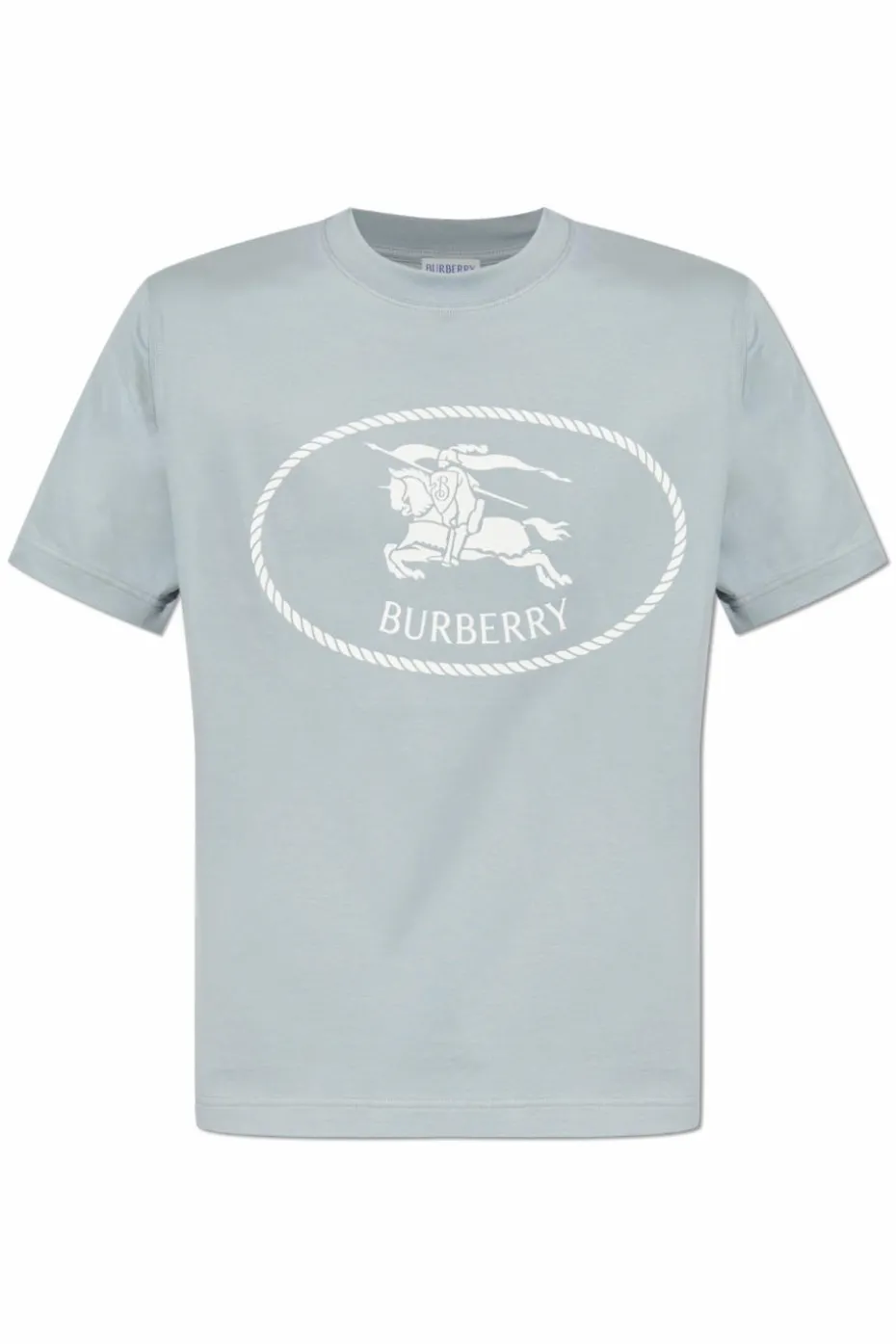 Burberry SZARY T-shirt z nadrukiem