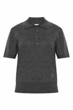 Burberry SZARY Wełniany sweter