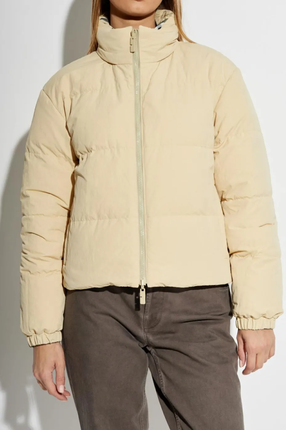 Burberry ŻÓŁTY Dwustronna kurtka puchowa
