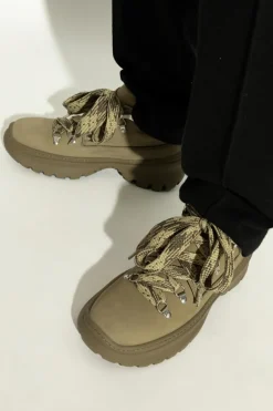 Burberry ZIELONY Sznurowane buty za kostkę ‘Scoot’