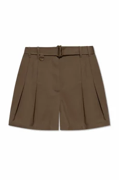 Burberry ZIELONY Szorty z wysokim stanem