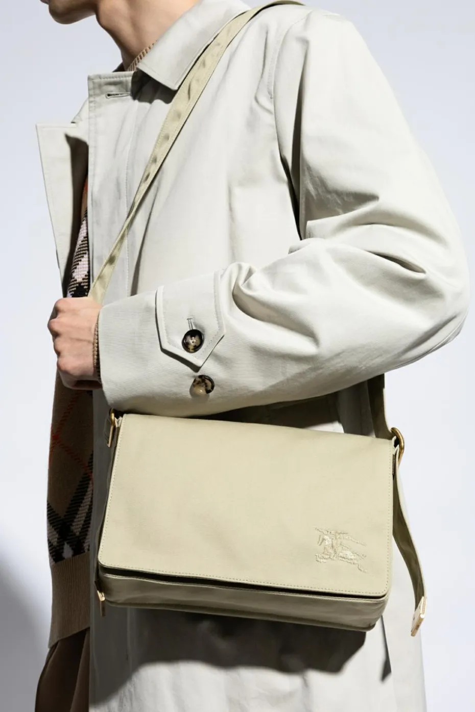 Burberry ZIELONY Torba na ramię ‘Trench’