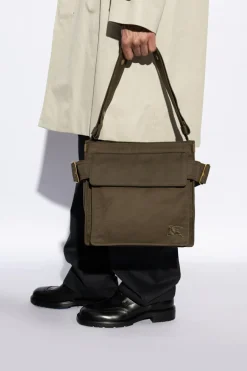 Burberry ZIELONY Torba ‘Trench Small’ typu ‘shopper’