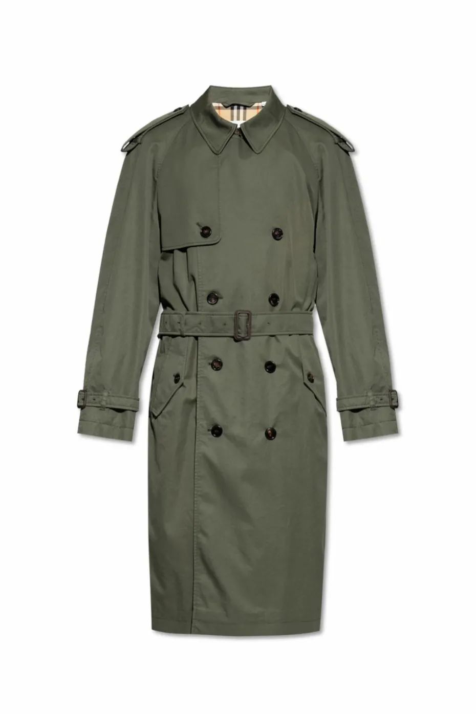 Burberry ZIELONY Trencz `Highbury`