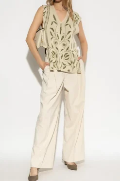 By Malene Birger beżowy Kamizelka `Isolt`