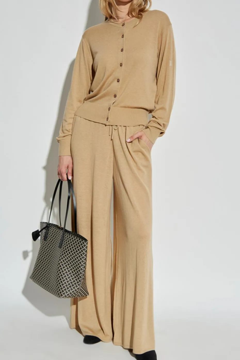 By Malene Birger beżowy Kardigan `Montie`