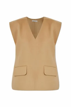 By Malene Birger beżowy Kamizelka `Cilia`