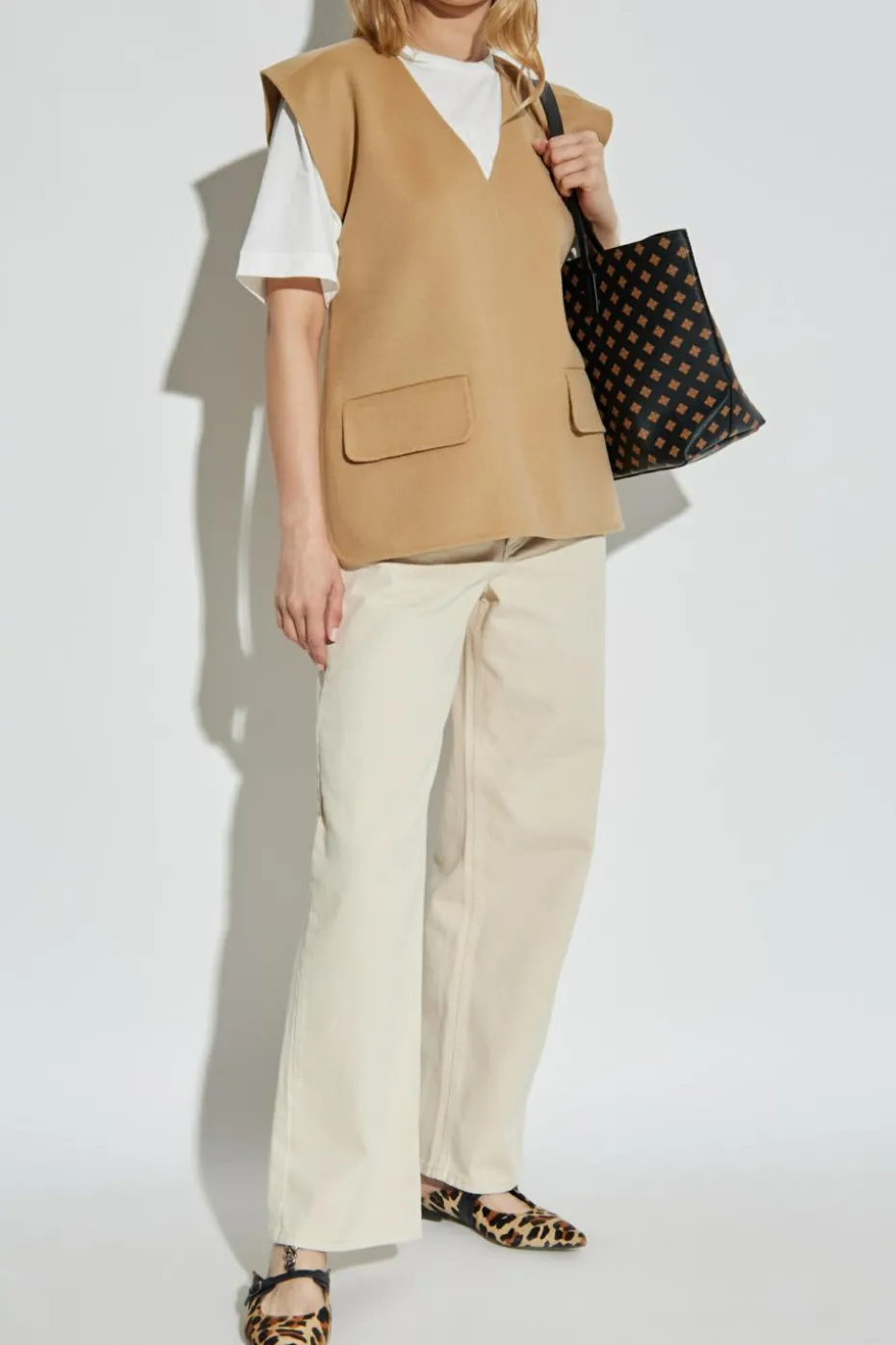 By Malene Birger beżowy Kamizelka `Cilia`
