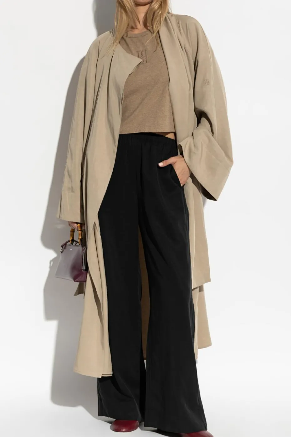 By Malene Birger beżowy T-shirt `Hedalia`