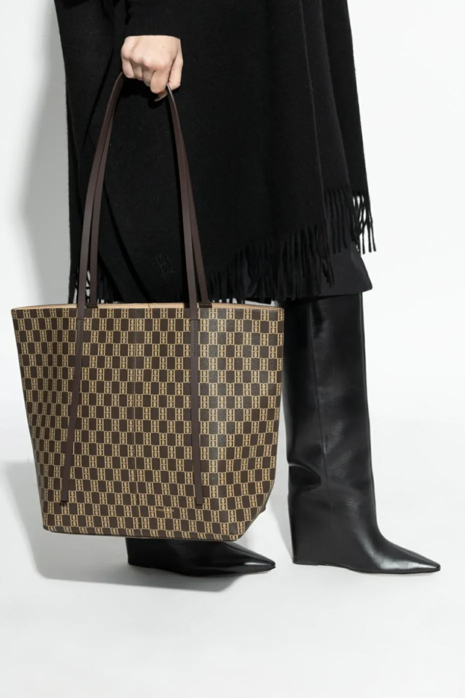 By Malene Birger BRĄZOWY Torba `Ivy` typu `shopper`