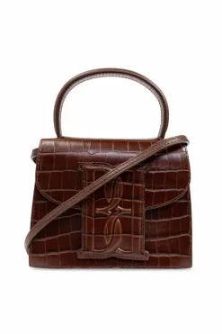 By Malene Birger BRĄZOWY Torba do ręki `Ramil`