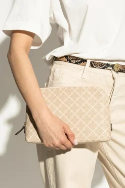 By Malene Birger kremowy Kosmetyczka `Bea Medium`