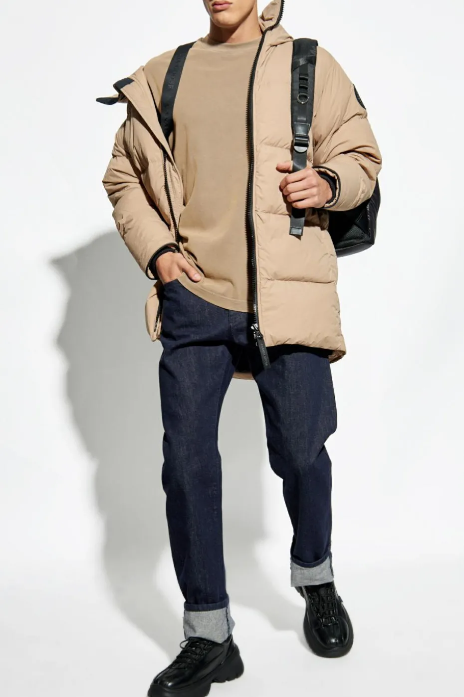 Canada Goose beżowy Kurtka puchowa `Lawrence`