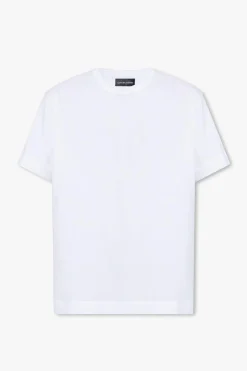 Canada Goose BIAŁY Bawełniany t-shirt