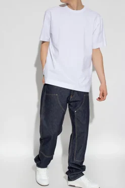 Canada Goose BIAŁY Bawełniany t-shirt