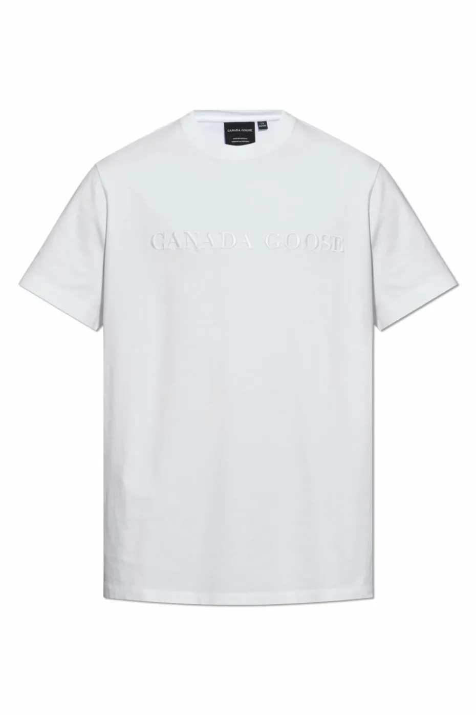 Canada Goose BIAŁY T-shirt z wyszytym logo