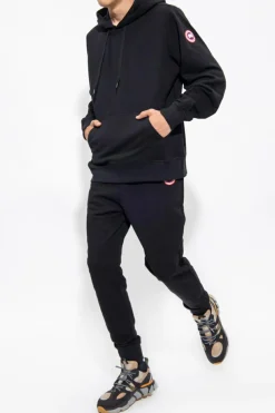 Canada Goose CZARNY Bluza z logo