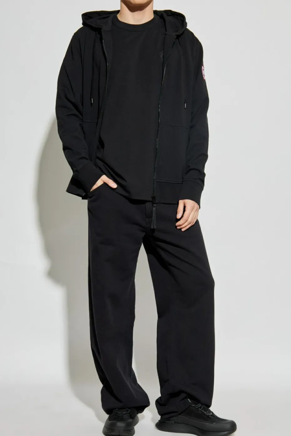 Canada Goose CZARNY Bluza z kapturem