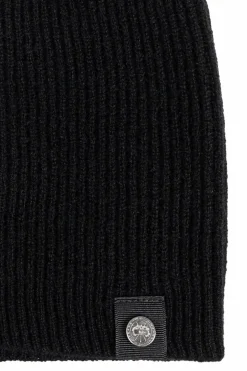 Canada Goose CZARNY Czapka z logo