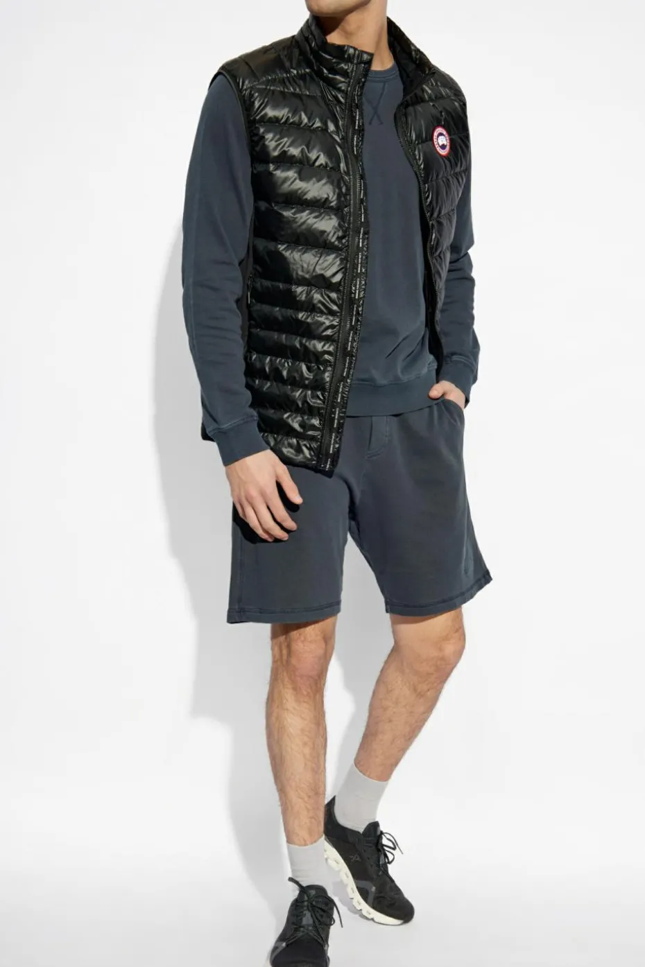 Canada Goose CZARNY Kamizelka ze stójką
