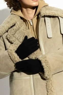 Canada Goose CZARNY Kaszmirowe rękawiczki