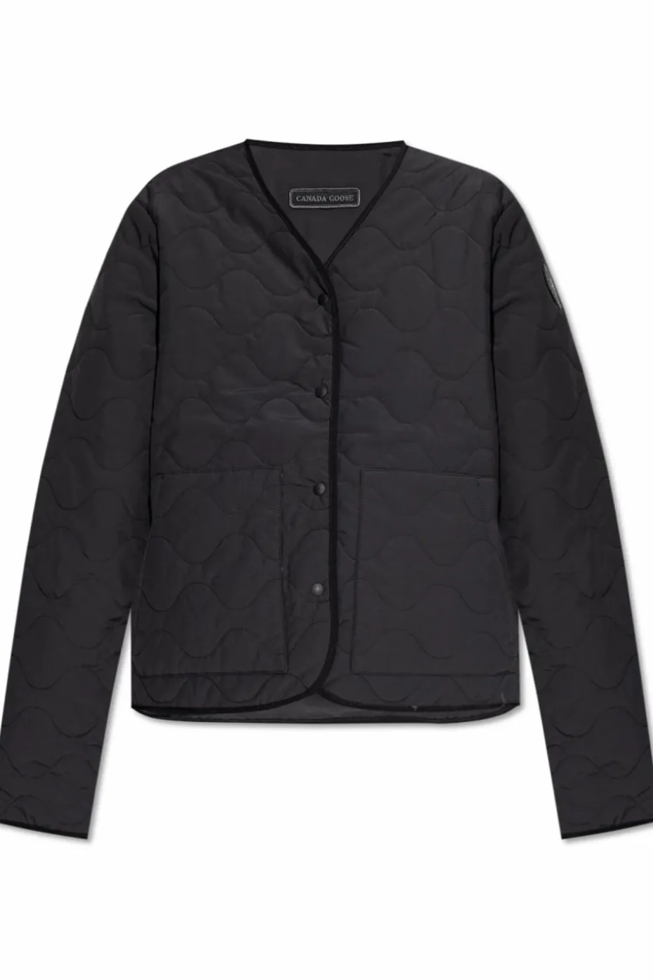 Canada Goose CZARNY Kurtka z logo `Annex`