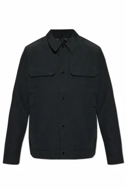 Canada Goose CZARNY Kurtka z logo `Burnaby`
