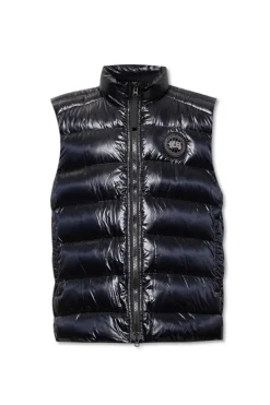 Canada Goose CZARNY Puchowa kamizelka z logo