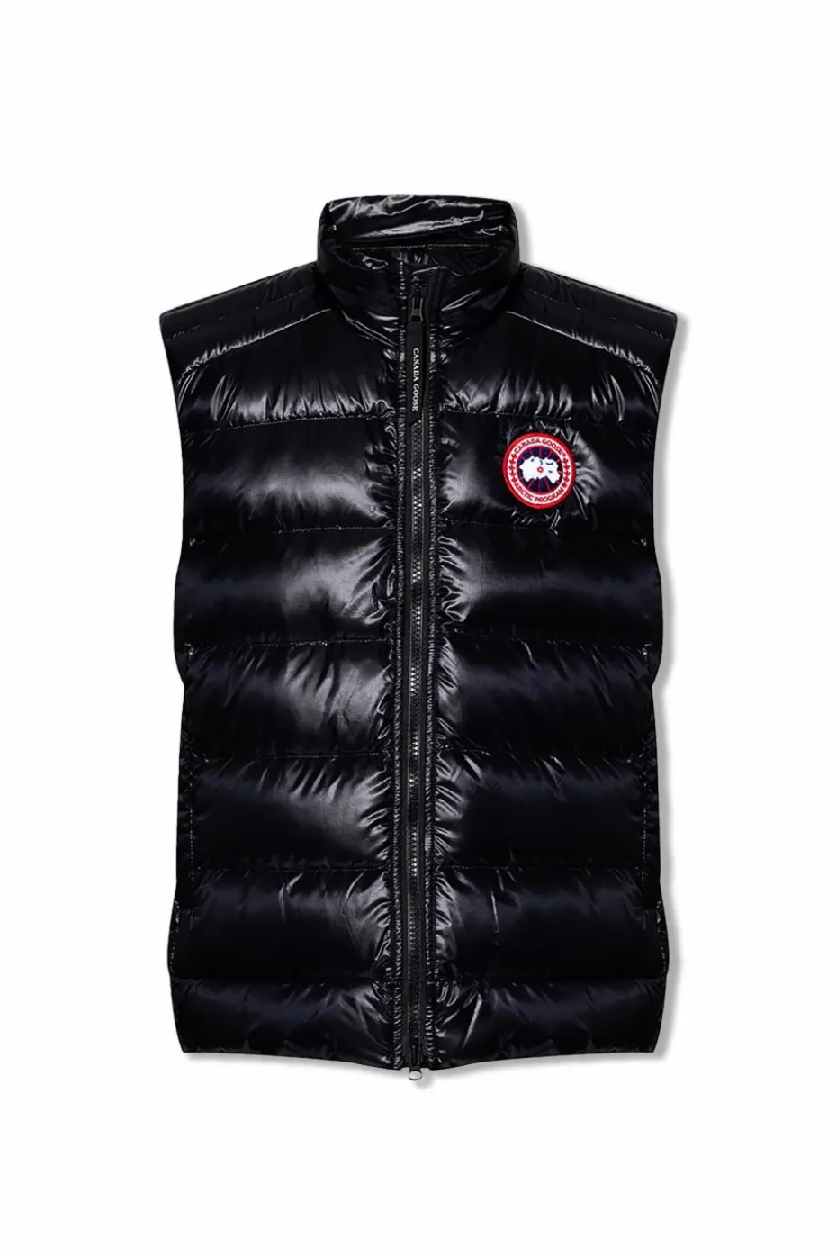 Canada Goose CZARNY Puchowa kamizelka z logo