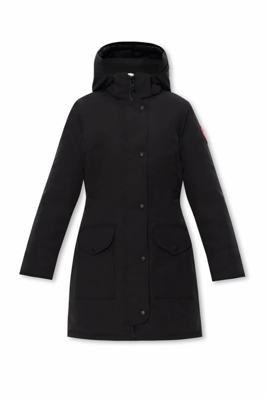 Canada Goose CZARNY Puchowa kurtka z kapturem ‘Trillium‘