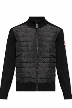 Canada Goose CZARNY Sweter z puchowym przodem ‘Hybridge’