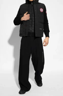 Canada Goose CZARNY Sweter z puchowym przodem ‘Hybridge’