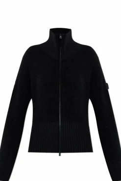 Canada Goose CZARNY Wełniany kardigan