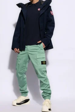 Canada Goose GRANATOWY Bawełniane polo ‘Beckley’