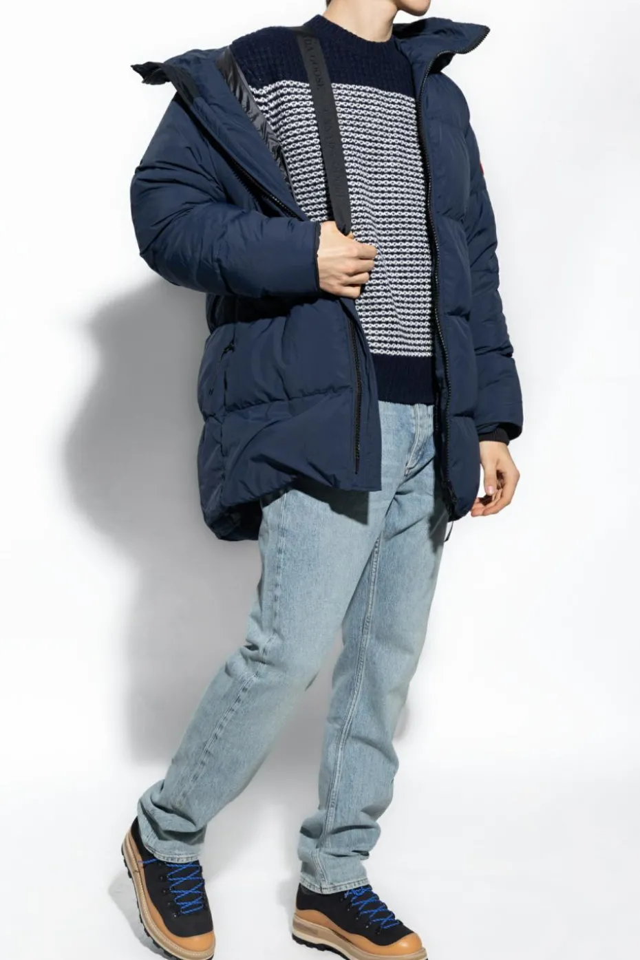 Canada Goose GRANATOWY Kurtka puchowa ‘Lawrence’