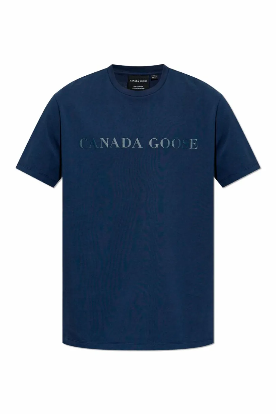 Canada Goose GRANATOWY T-shirt z logo `Emersen`