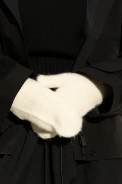 Canada Goose kremowy Wełniane rękawiczki