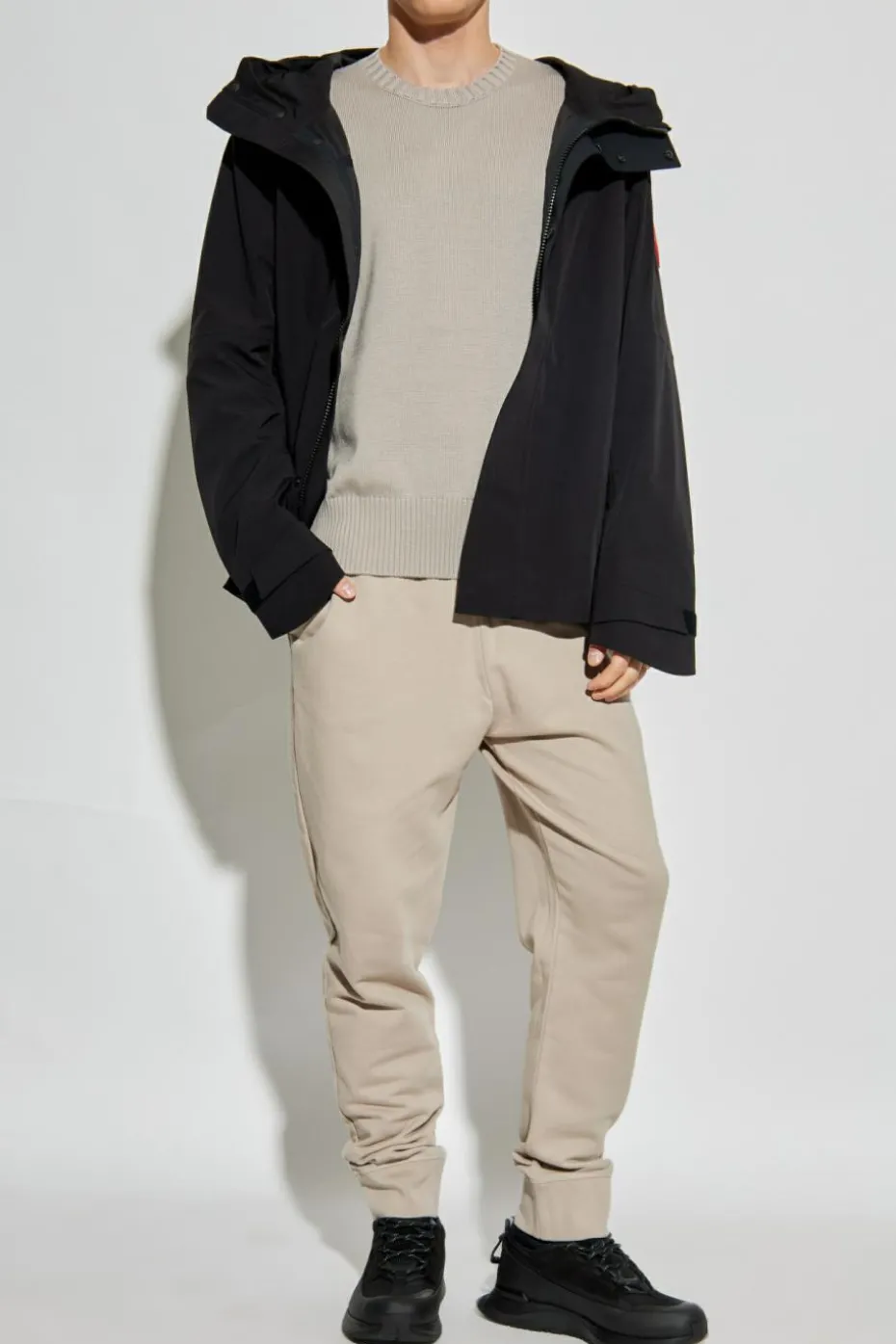 Canada Goose SZARY Wełniany sweter