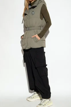 Canada Goose ZIELONY Kamizelka z logo ‘Rayla’