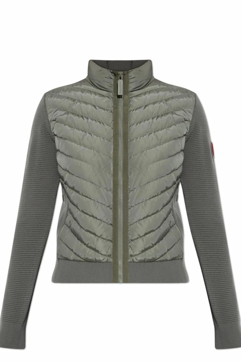 Canada Goose ZIELONY Kardigan z puchową wstawką