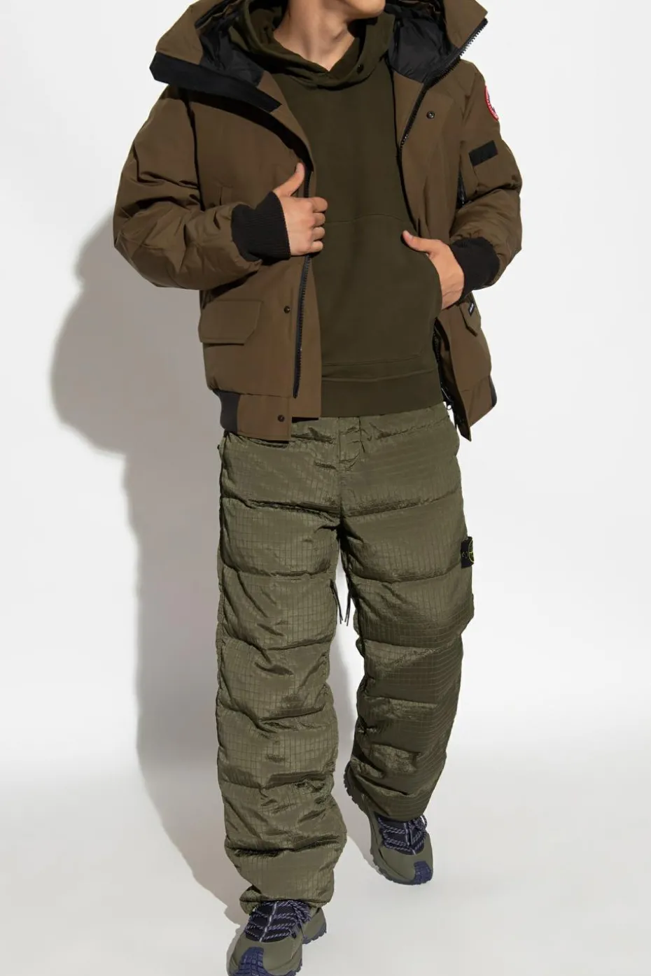 Canada Goose ZIELONY Puchowa kurtka ‘Chilliwack’ typu ‘bomber’