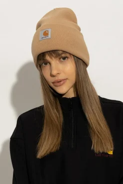 Carhartt WIP beżowy Czapka z logo ‘Watch’