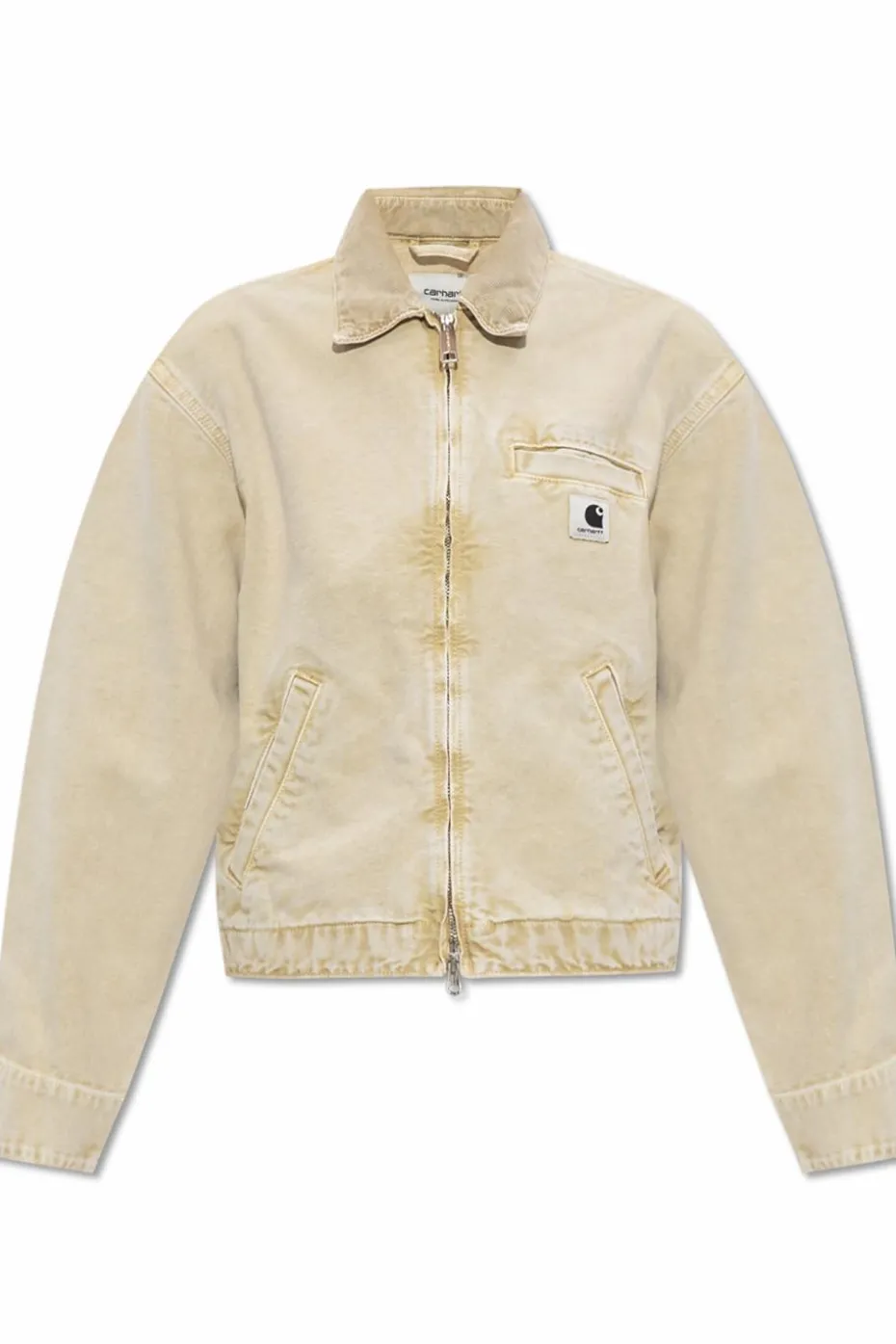 Carhartt WIP beżowy Kurtka z naszywką z logo