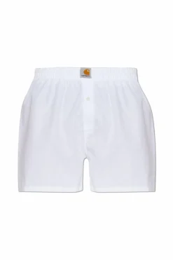 Carhartt WIP BIAŁY Bokserki z logo