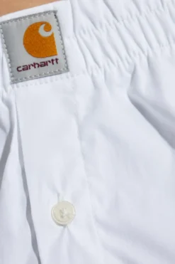 Carhartt WIP BIAŁY Bokserki z logo