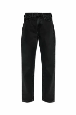 Carhartt WIP CZARNY Jeansy z logo