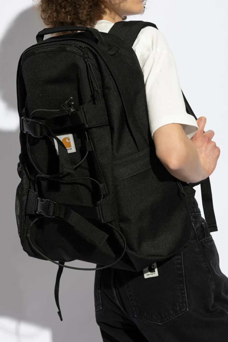 Carhartt WIP CZARNY Plecak z logo
