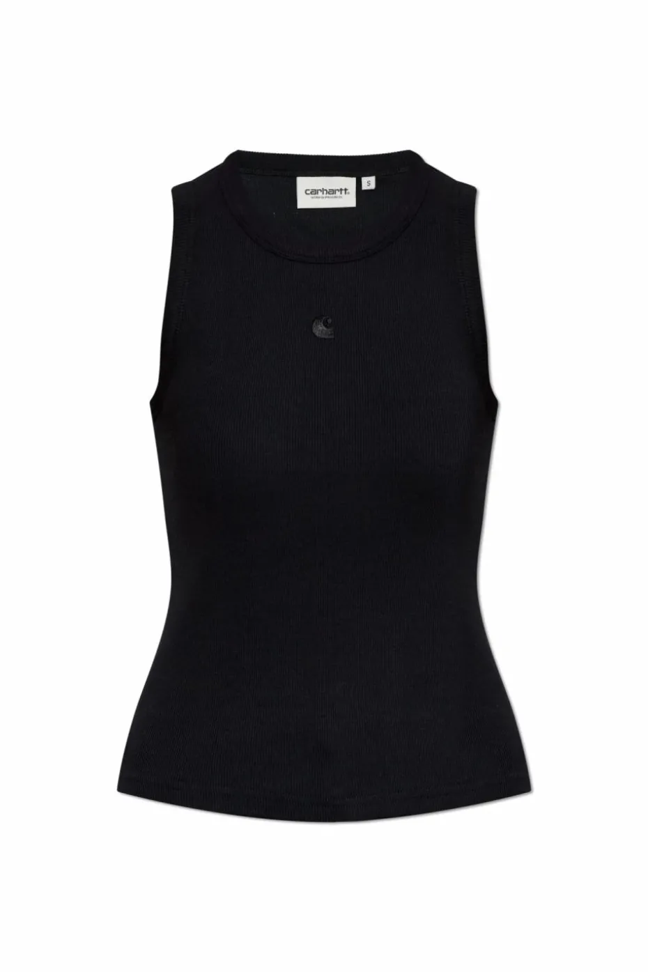 Carhartt WIP CZARNY Prążkowany top