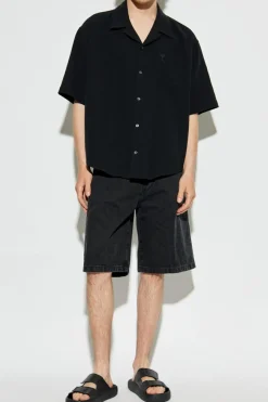 Carhartt WIP CZARNY Szorty z logo