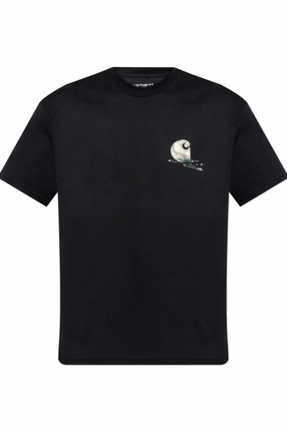 Carhartt WIP CZARNY T-shirt z nadrukiem